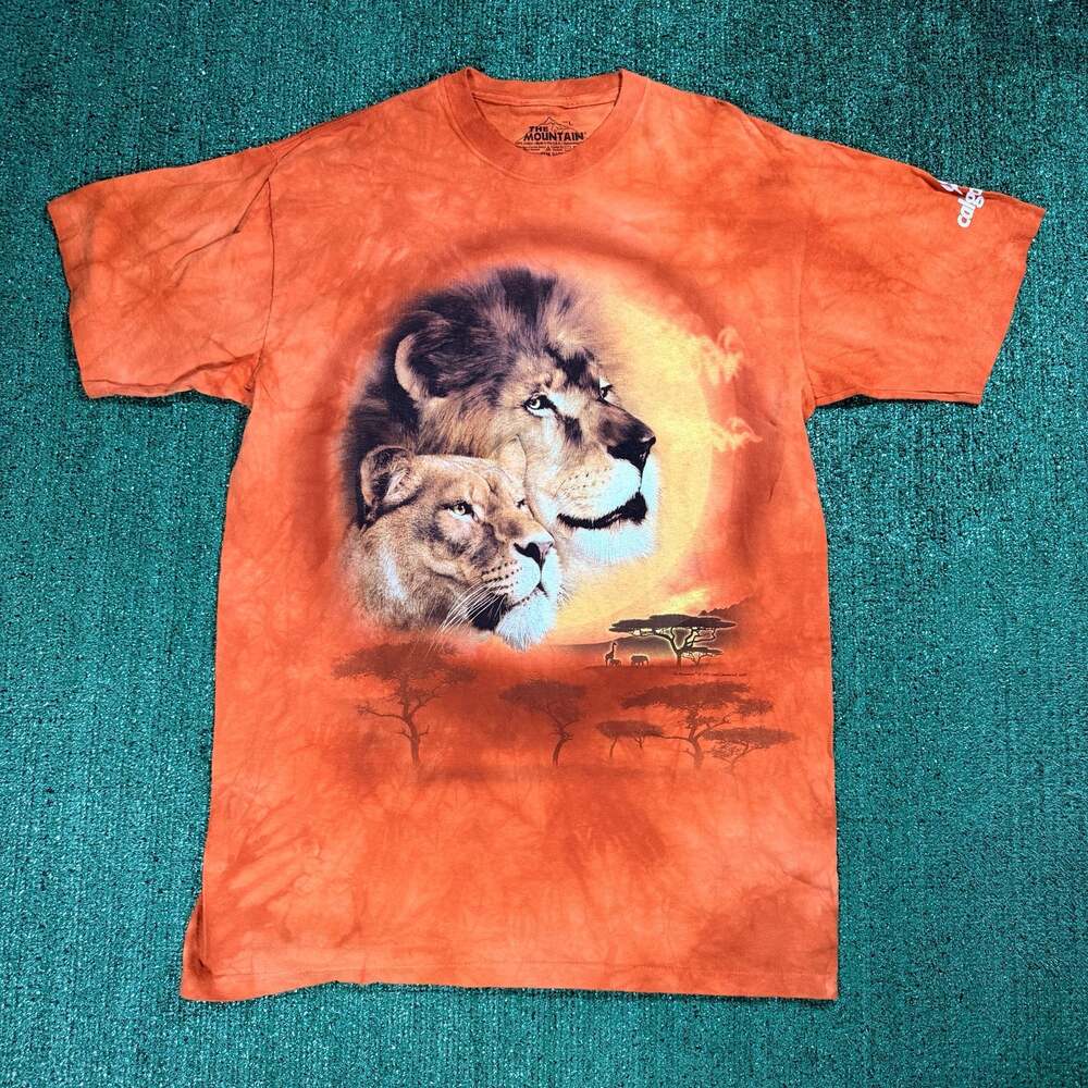Adult The Mountain Lion Pair Lioness Rasta T-Shirt 2009 Carol Cavalaris Large